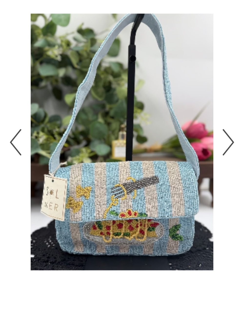 Anthropologie Viral Sol Mer Spaghetti Bag